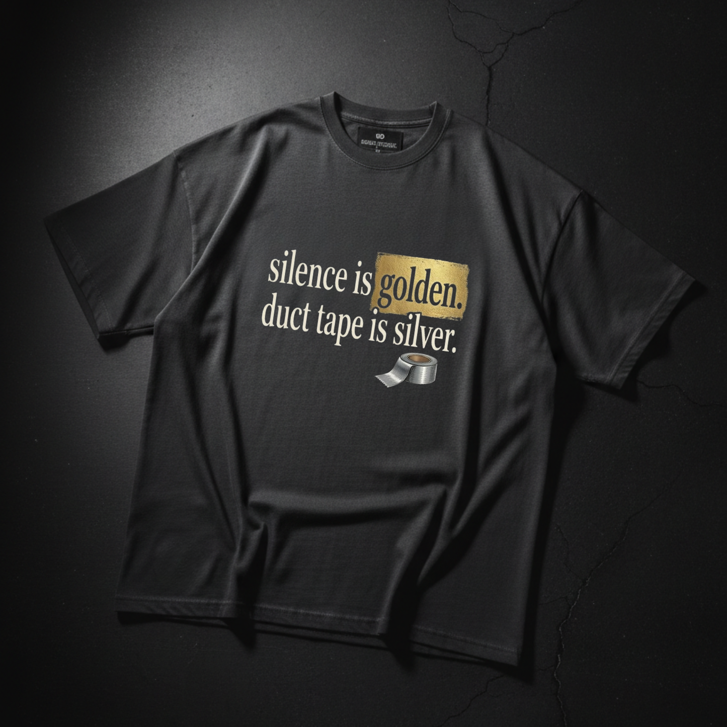 SILENCE IS GOLDEN TEE