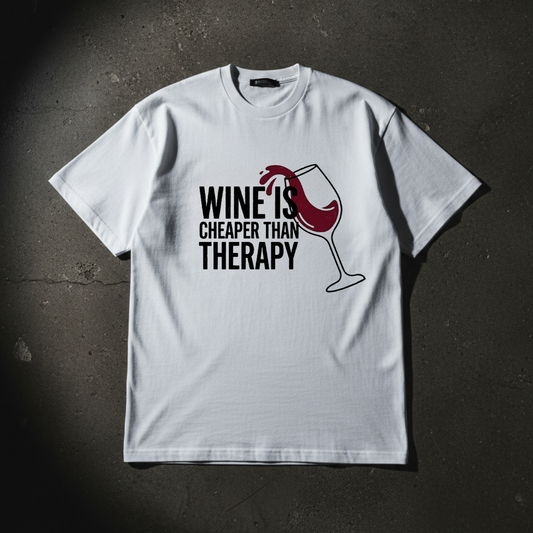 WINE IS CHEAPER TEE