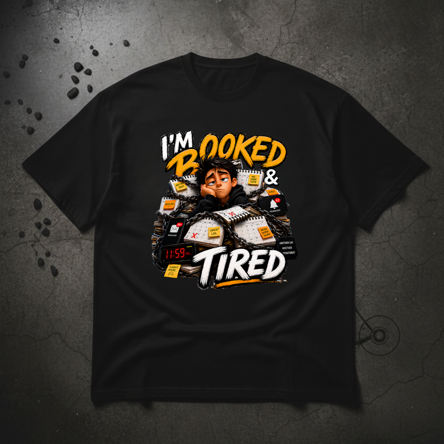 I’M BOOKED & TIRED TEE
