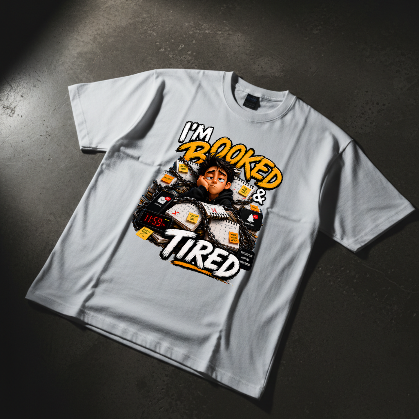 I’M BOOKED & TIRED TEE
